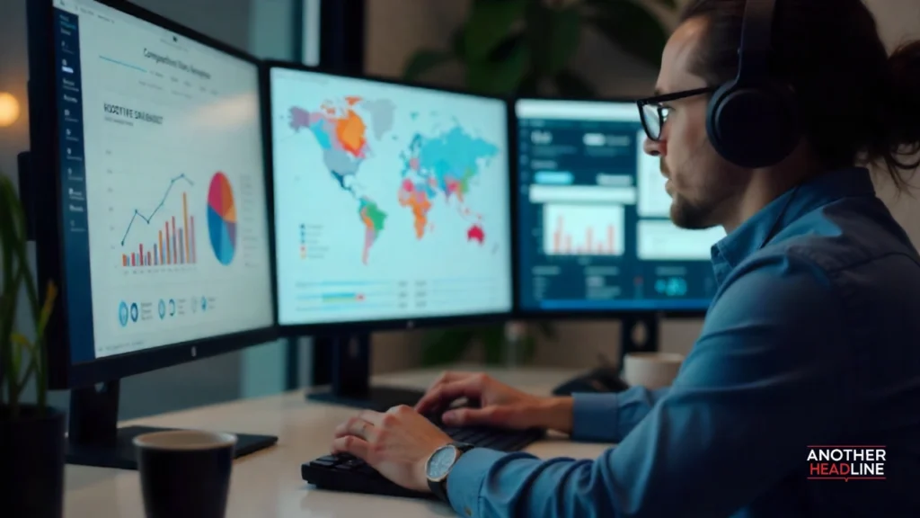 professional analyzing competitor blind spots to find your saas niche