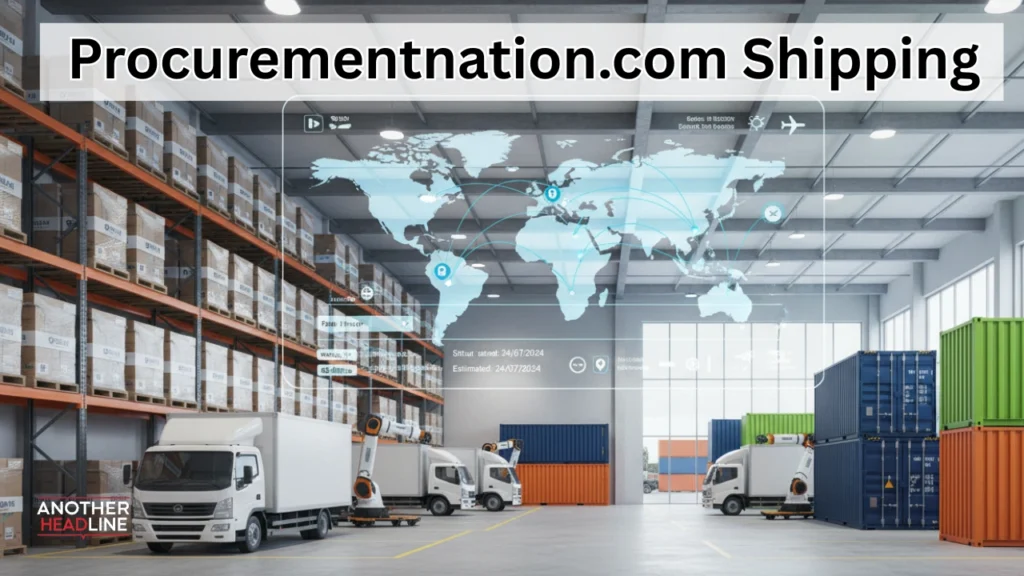 procurementnation.com shipping logistics with warehouse, trucks