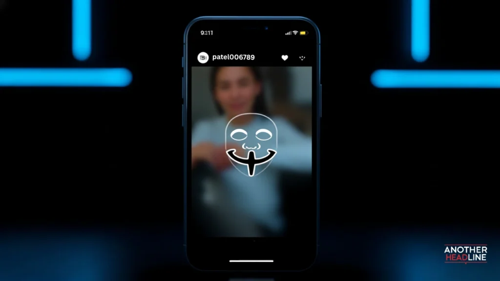smartphone showing blurred Instagram stories with an anonymous user— theinstanavigation com