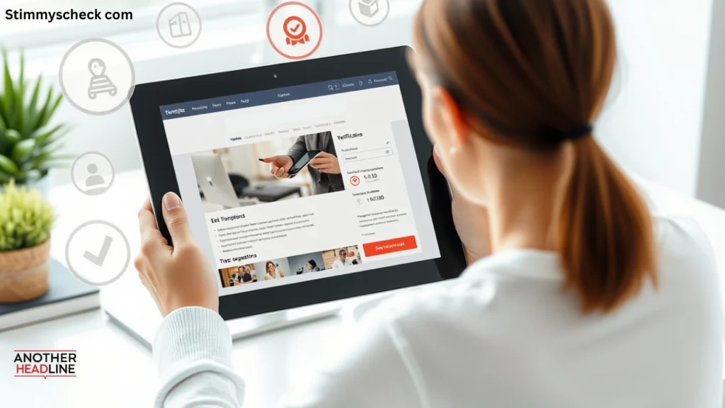 what to expect when visiting stimmyscheck com