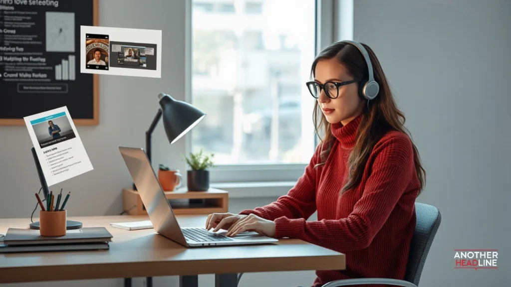 writer at a workspace writing a blog tips — start nixcoders.org blog