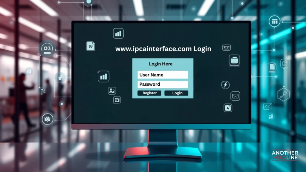 Corporate portal login page with www.ipcainterface.com login
