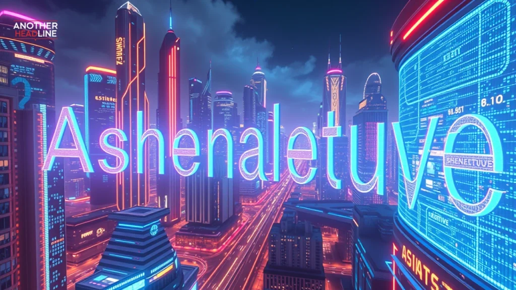 cityscape with holographic ashenaletuve displays symbolizing adaptability and future relevance