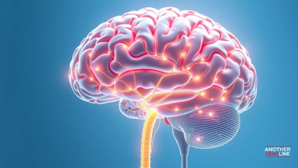 detailed human brain, spinal cord, and nerves explaining doctorhub360.com neurological diseases