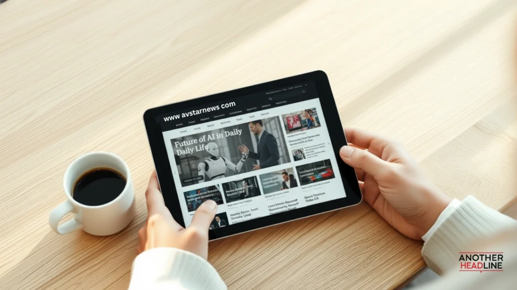 person browsing digital news website on tablet – www avstarnews com