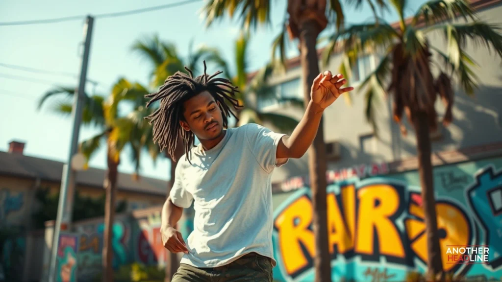 young freestyle dancer in a sunny californian street with authentic — calidancingfool