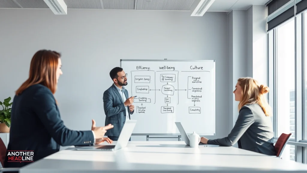 business consultant explaining workflow strategy to a team – management guide ewmagwork