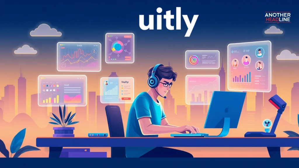 developer using uitly productivity platform with analytics dashboards