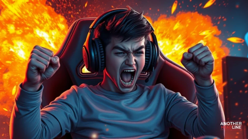 esports gamer celebrating victory with energy effects, representing digitairgs.org gaming