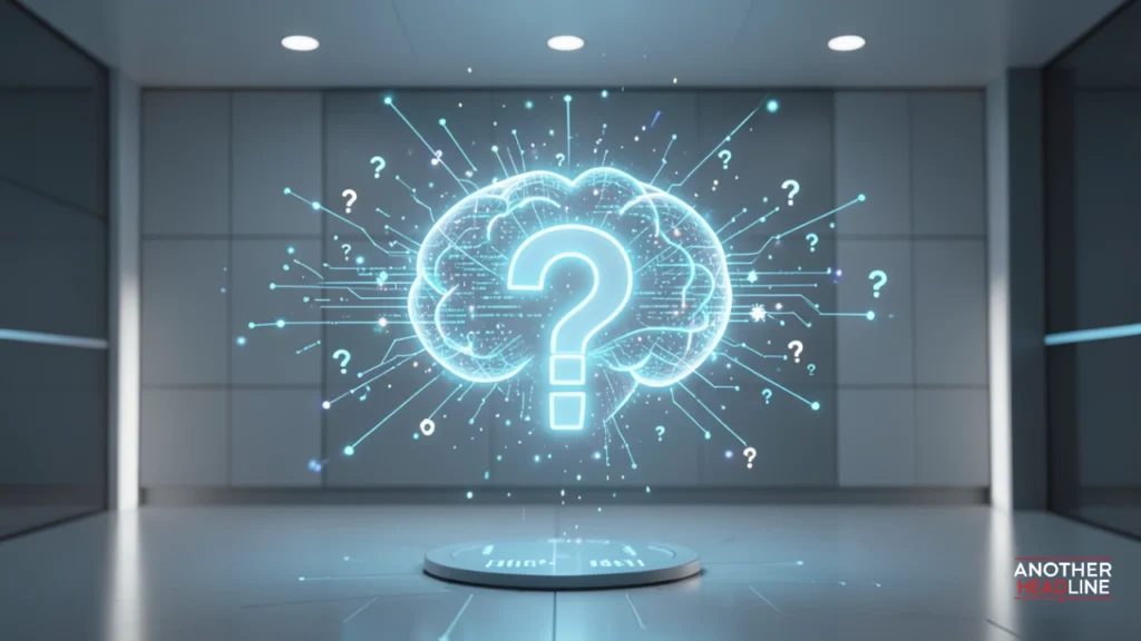 glowing digital idea formed from data points and symbols representing the meaning of vellozgalgoen