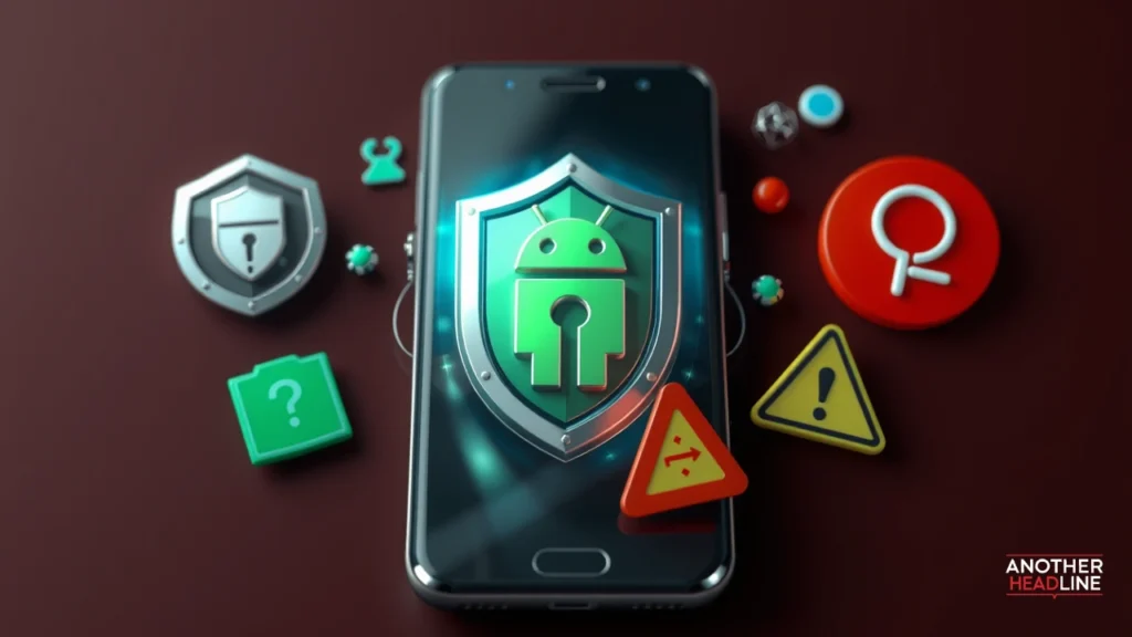 munjoff1445 apk on smartphone with tech symbols