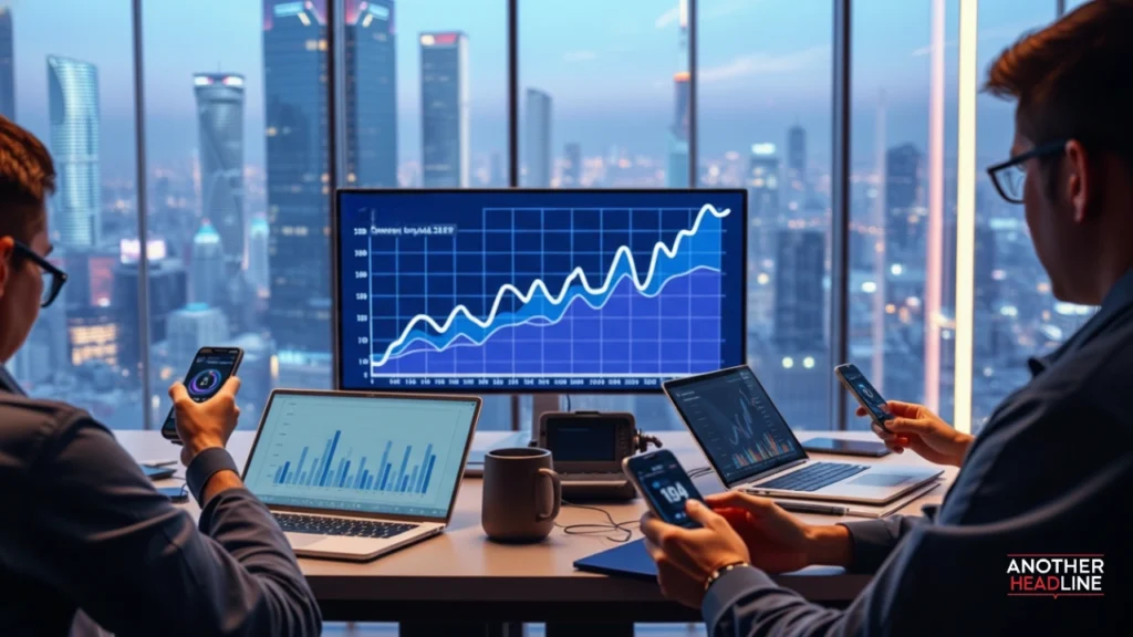 people viewing techhence com analytics on devices with rising graph