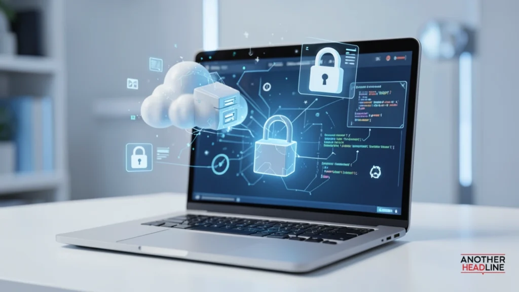 secure website infrastructure showing cloud servers cms elements for irishbreakingnews.com