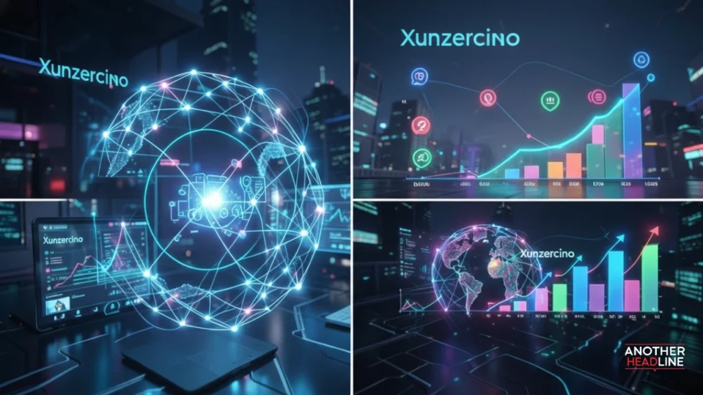xunzercino tech trend visualization with glowing network