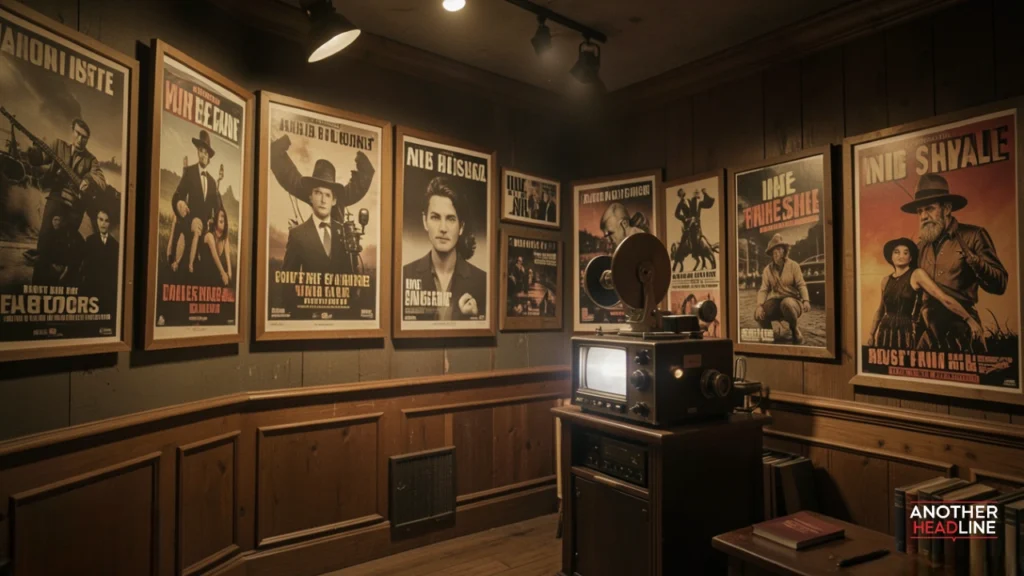 art-house cinema scene with indie films and vintage camera showcasing dooflix apk movie discovery