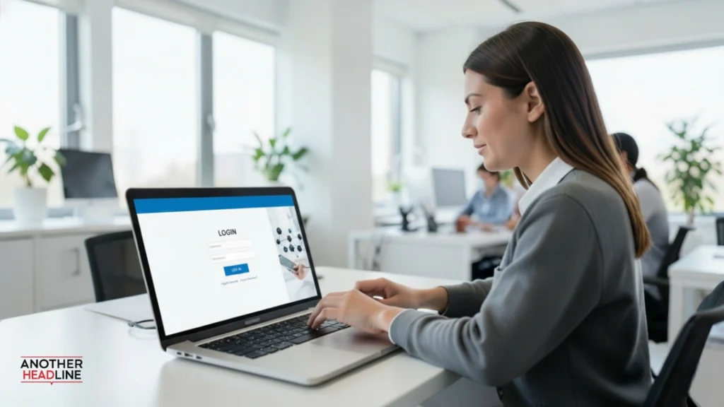 employee use myuday.lupin.com login on a laptop