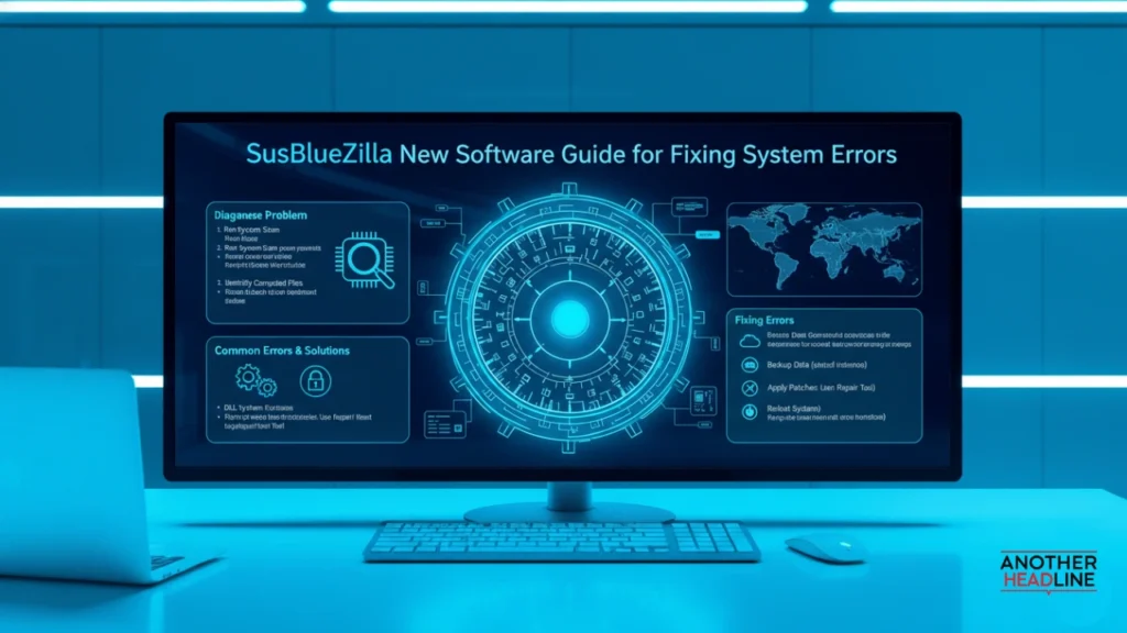 error dashboard with bluetooth, driver, and crash diagnostics on advanced computer system — susbluezilla