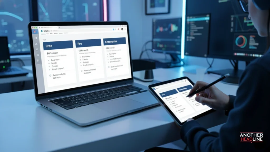 blogsfeeds pricing dashboard showing free, pro, and enterprise plans in this blogsfeeds review