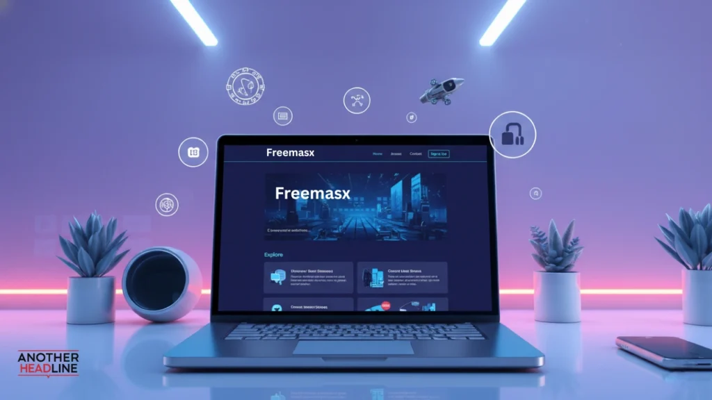 freemasx website interface with organized menus and design layout