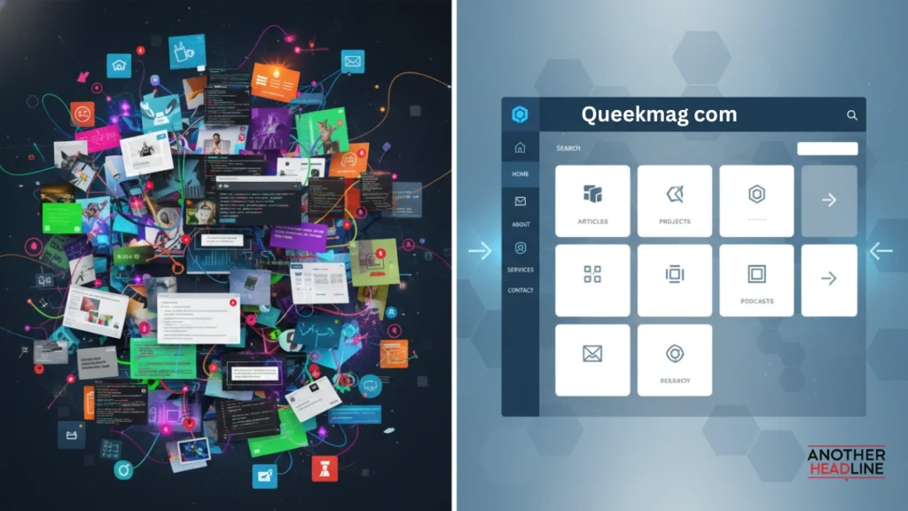 cluttered vs clean queekmag com content interface