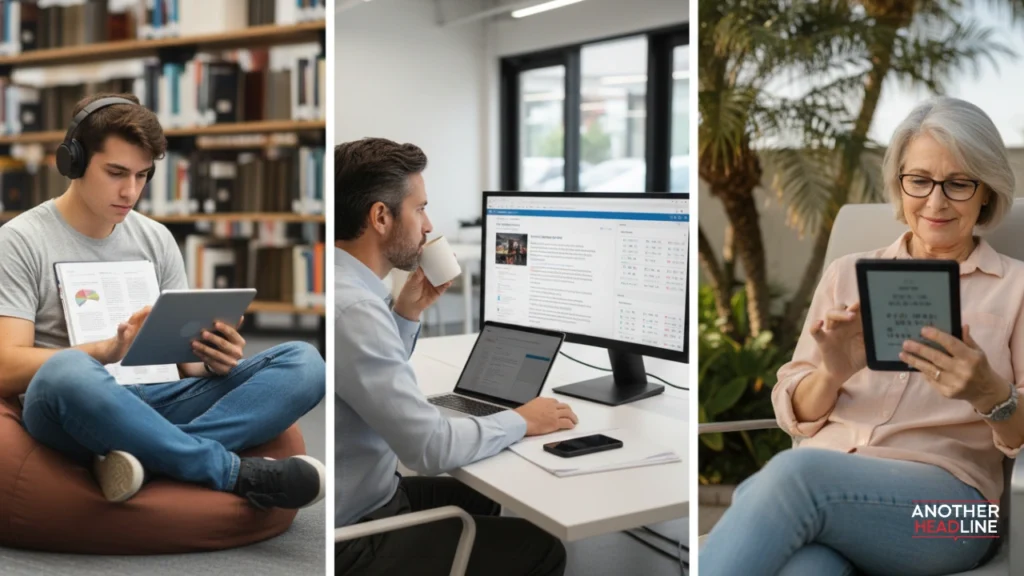 diverse readers using digital content across environments - insightfulmagazine com