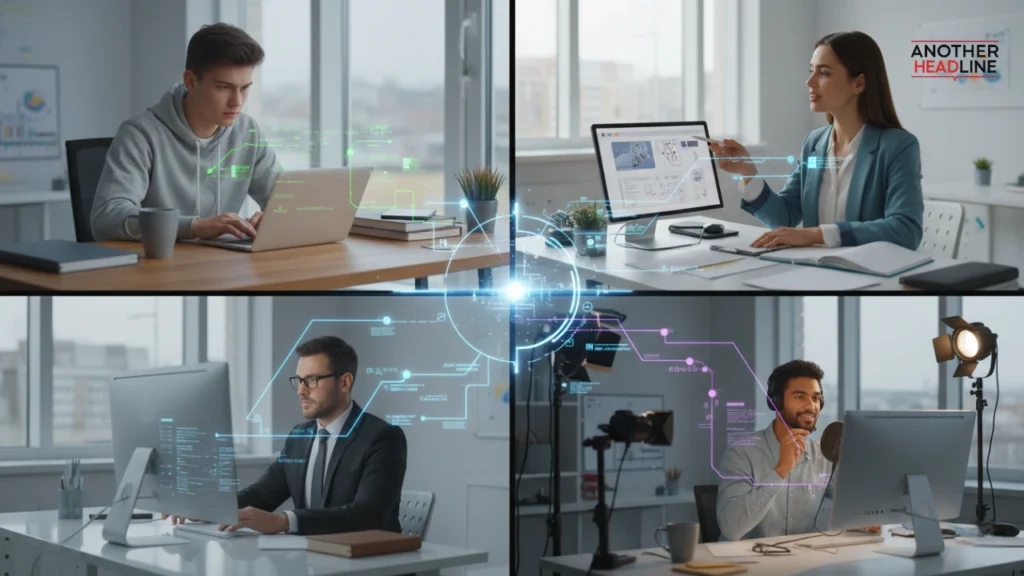 diverse users connected by digital learning map on mappingeducation com